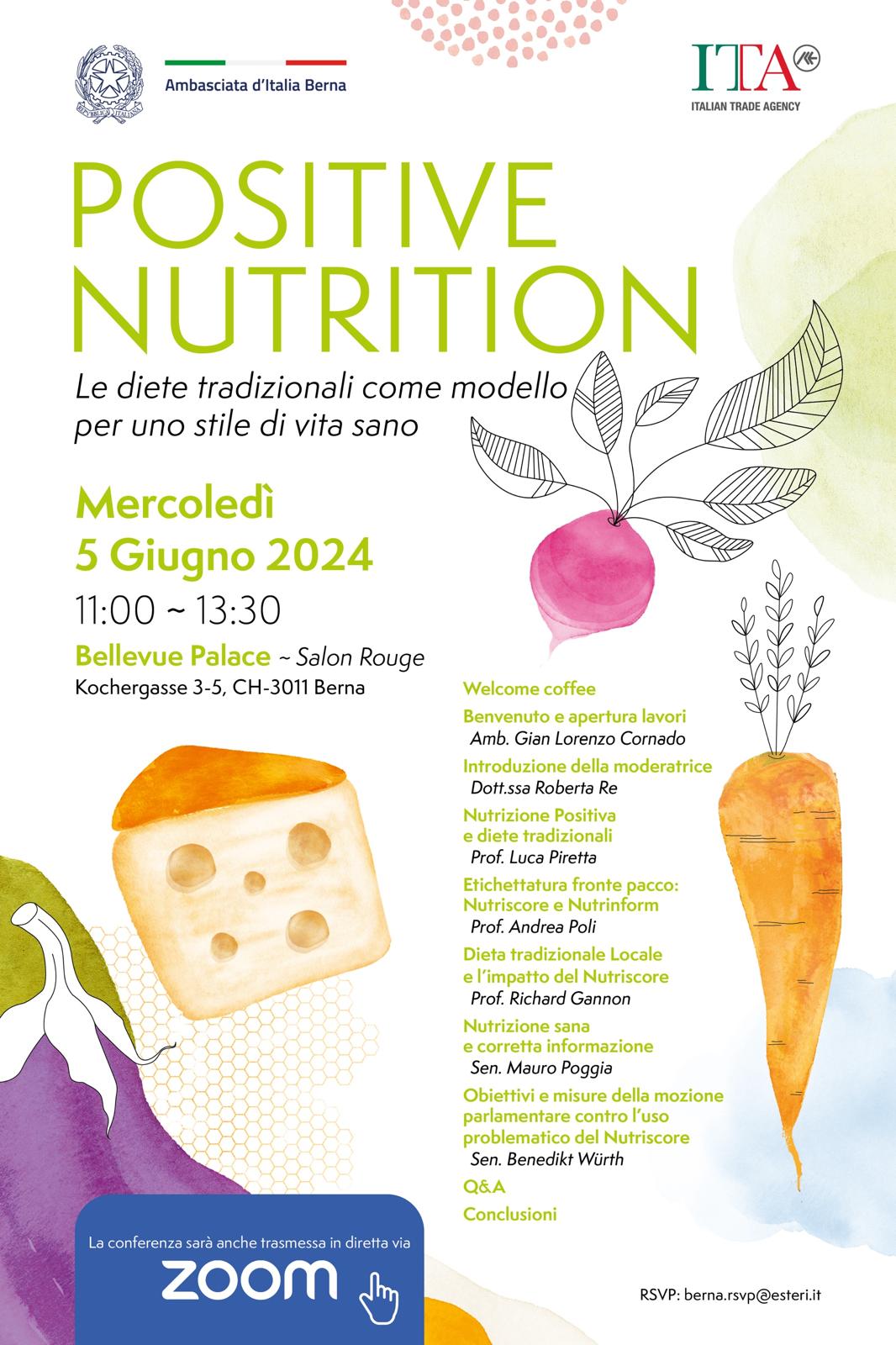 Positive Nutrition. Le diete tradizionali come modello per uno stile di vita sano